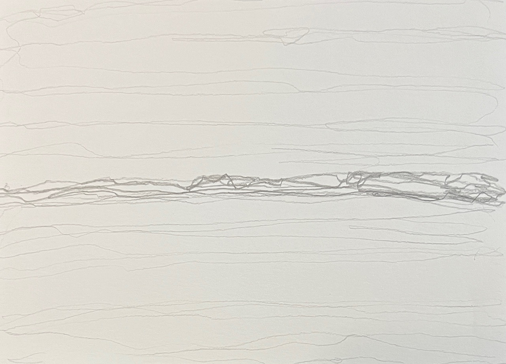 Line Landscape 8, 9x12